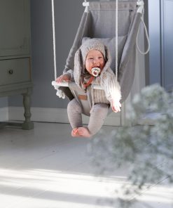 Naturell babygunga i lin från Videung of Sweden